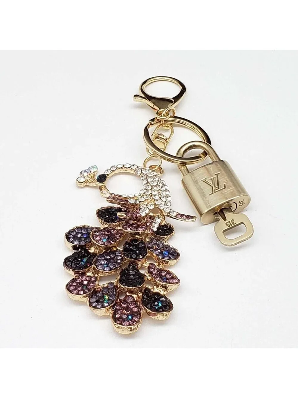 Louis Vuitton Gold Padlock 🔒 Key Set Authentic LV w/ Unbranded Keychain